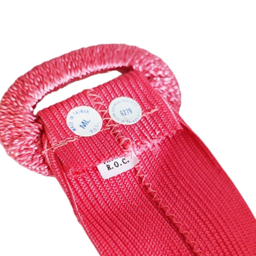 1980s Vintage Bright Pink Wide Woven Straw Belt With A Big Buckle M L NWOTs - Picture 3 of 5